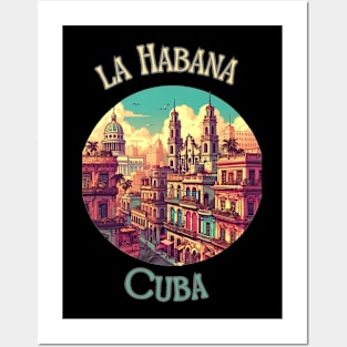 "Enchanting Havana: Tropical Dreams in Retro Style" - Retro Travel Cool Posters and Art